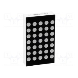 10 pcs : LMD12057AAG-101-01 - Display: LED, matrix, 5x7, green, 6.5mcd, cathode, 39.1x22.8mm