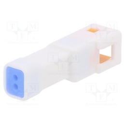 10 pcs : 02T-JWPF-VSLE-S - Plug, wire-wire, male, JWPF, 2mm, PIN: 2, w/o contacts, 100V, 3A, IPX7