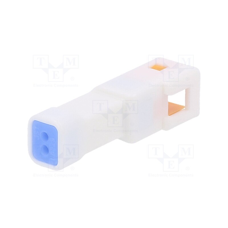 10 pcs : 02T-JWPF-VSLE-S - Plug, wire-wire, male, JWPF, 2mm, PIN: 2, w/o contacts, 100V, 3A, IPX7