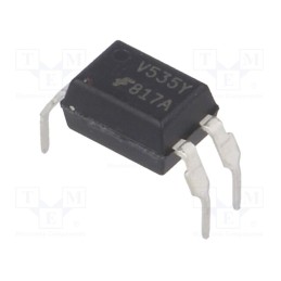 10 pcs : FOD817A300W - Optocoupler, THT, Ch: 1, OUT: transistor, Uinsul: 5kV, Uce: 70V, DIP4