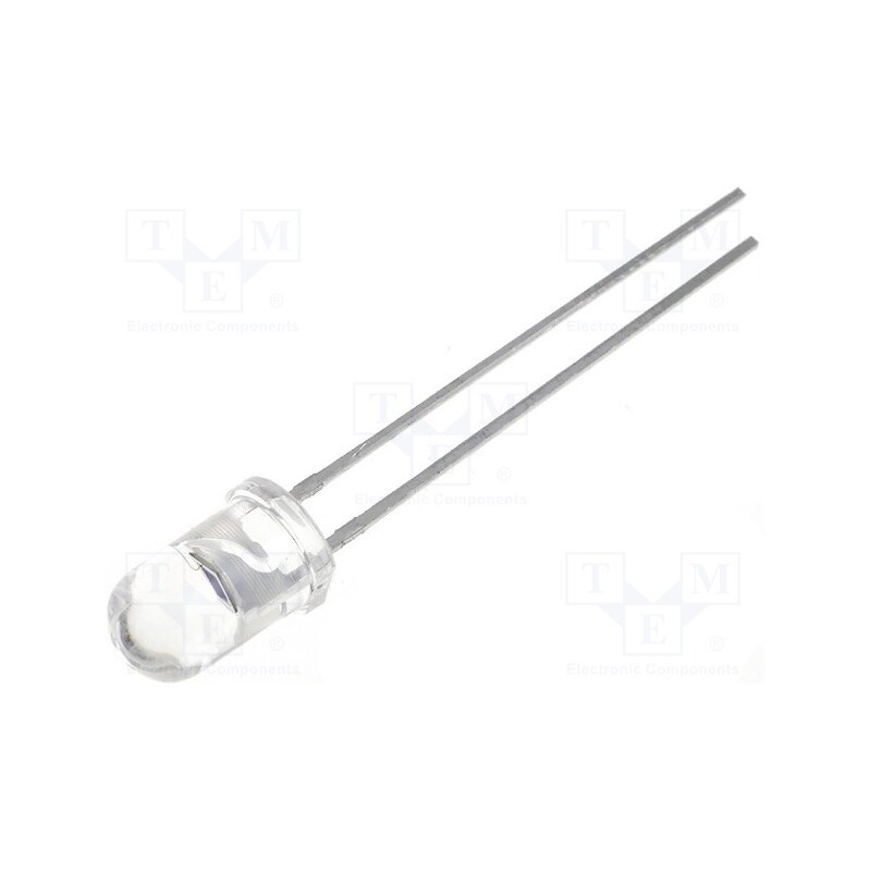 10 pcs : SFH 203 - PIN IR photodiode, 5mm, THT, 850nm, 400÷1100nm, 20°, 1nA, 150mW