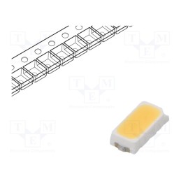 50 pcs : L130-3590001400001 - Power LED, white, 120°, 60mA, 19÷21lm, 3.2x1.4x0.75mm, CRImin: 90