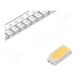50 pcs : L130-4090001400001 - Power LED, white, 116°, 60mA, 20÷24.5lm, 3x1.4x0.7mm, CRImin: 90