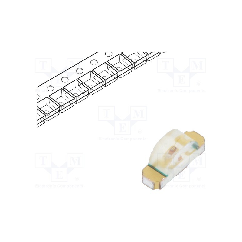 20 pcs : HSMS-C110 - LED, SMD, 1206, red, 2.8÷10mcd, 3.2x1.5x1mm, 130°, 2.1÷2.6V, 20mA