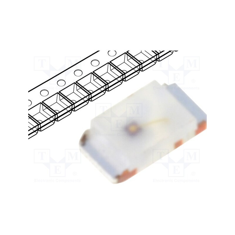 10 pcs : ASMT-RR45-AQ902 - LED, SMD, 0603, red, 90÷120mcd, 1.6x0.8x0.45mm, 145°, 1.6÷2.4V, 20mA
