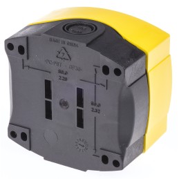 1 pcs - Allen Bradley Yellow Plastic 800F Push Button Enclosure - 1 Hole 22mm Diameter
