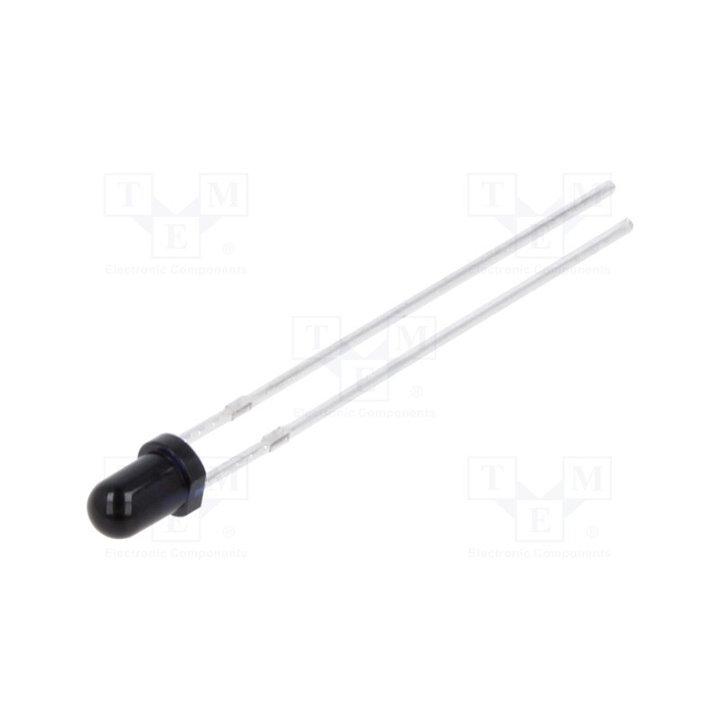 10 pcs : N0P60L55 - Photodiode, 3mm, THT, 950nm, black,diffused