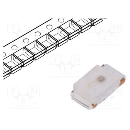 10 pcs : ASMT-RF45-AN002 - LED, SMD, 0603, yellow green, 28÷60mcd, 1.6x0.8x0.45mm, 145°, 20mA