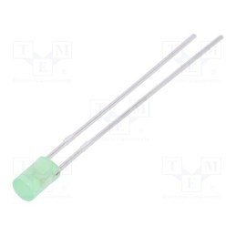 10 pcs : LL-304GD4J-1B - LED, 3mm, yellow green, 20÷45mcd, 130°, Front: flat, 1.6÷2.4V