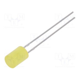 10 pcs : LL-503YD2Q-1B - LED, 5mm, yellow, 70÷120mcd, 130°, Front: flat, 1.6÷2.4V