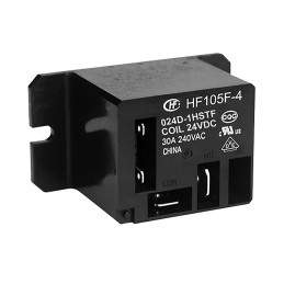 1 pcs - Hongfa Europe GMBH Flange Mount Power Relay, 24V dc Coil, 40A Switching Current, SPST