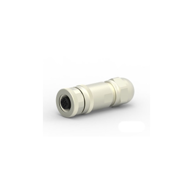 1 pcs - TE Connectivity Circular Connector, 4 Contacts, Cable Mount, M12 Connector, Socket, Female, IP67, T411 Series