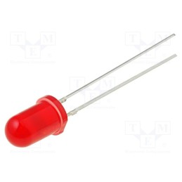 10 pcs : OSNR5134B - LED, 5mm, red, 100÷150mcd, 30°, Front: convex, 1.8÷2.6V