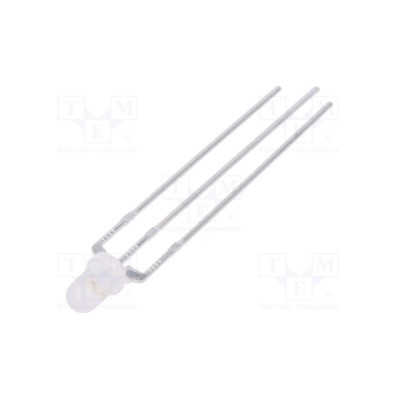 10 pcs : LL-309VPGM2E-A-3C-G52B - LED, 3mm, red/green, 60°, Front: convex, 1.6÷2.4/2.6÷3.6V