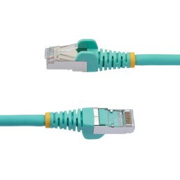 1 pcs - StarTech.com Cat6a Straight Male RJ45 to Straight Male RJ45 Ethernet Cable, Braid, Light Blue LSZH Sheath, 3m, Low