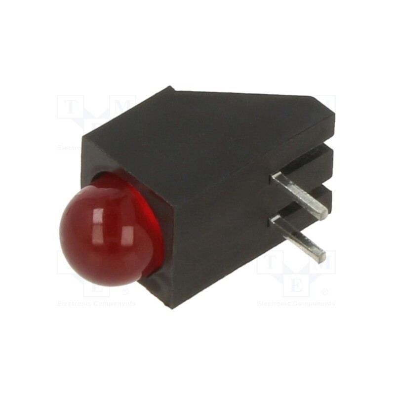 10 pcs : SSF-LXH100ID - LED, in housing, red, 4.75mm, No.of diodes: 1, 20mA, 60°, 2÷2.5V