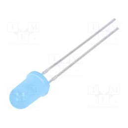 10 pcs : LL-504BD1E-B4-2B - LED, 5mm, blue, 210÷350mcd, 110°, Front: flat, 2.6÷3.6V, cylindrical