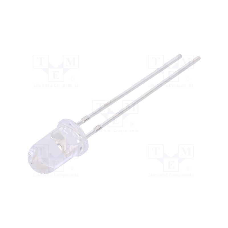 10 pcs : FYL-5013SURC1C - LED, 5mm, red, 4000mcd, 15°, Front: convex, 1.7÷2.5V, No.of term: 2