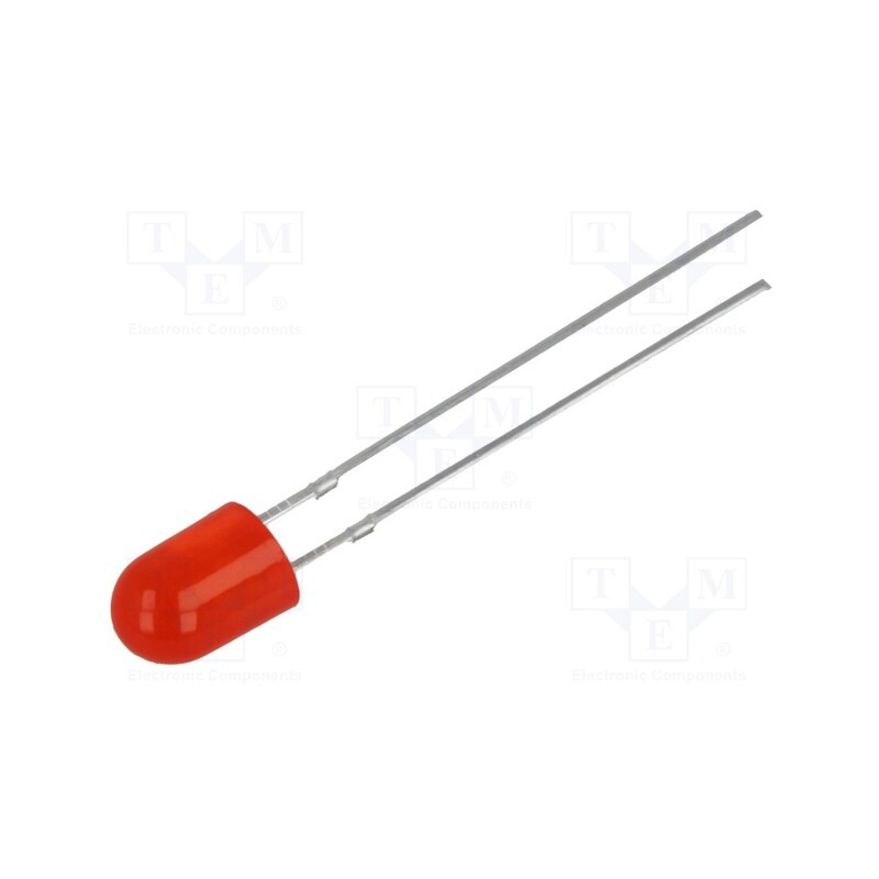 10 pcs : OSHR54A4B-KL - LED, oval, 5.1x4.3mm, red, 750÷1560mcd, 100/40°, Front: convex, 20mA