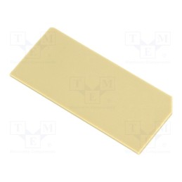 20 pcs : 0380360000 AP ASK1 - End/partition plate, grey, ASK1