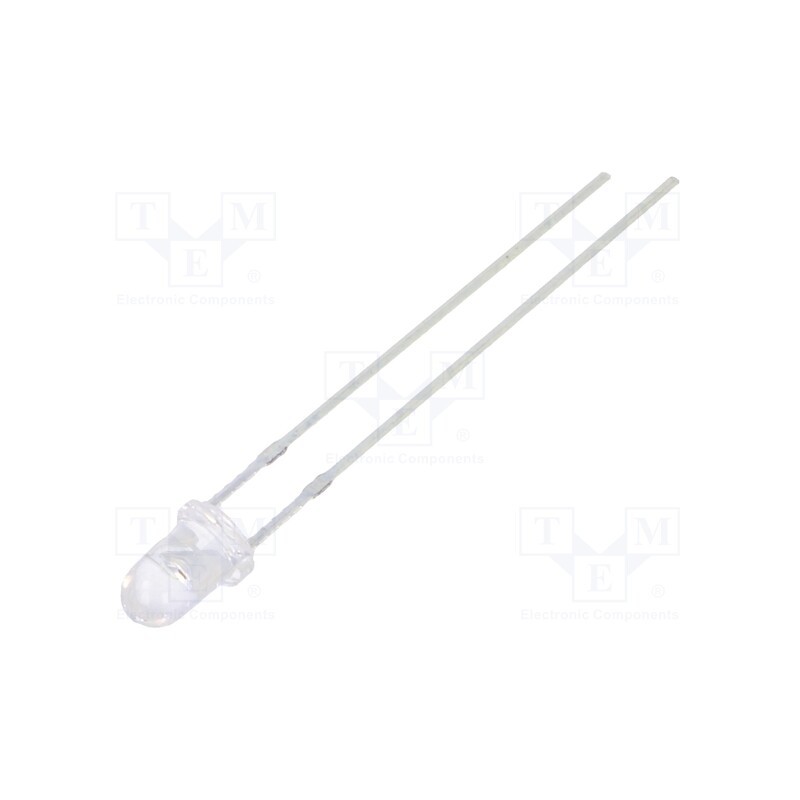 10 pcs : FYL-3014PURC1A - LED, 3mm, red, 3800÷7000mcd, 30°, Front: convex, 1.8÷2.5V