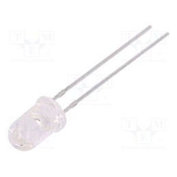 10 pcs : FYL-5013SRC1C - LED, 5mm, red, 250÷400mcd, 15°, Front: convex, 1.7÷2.5V