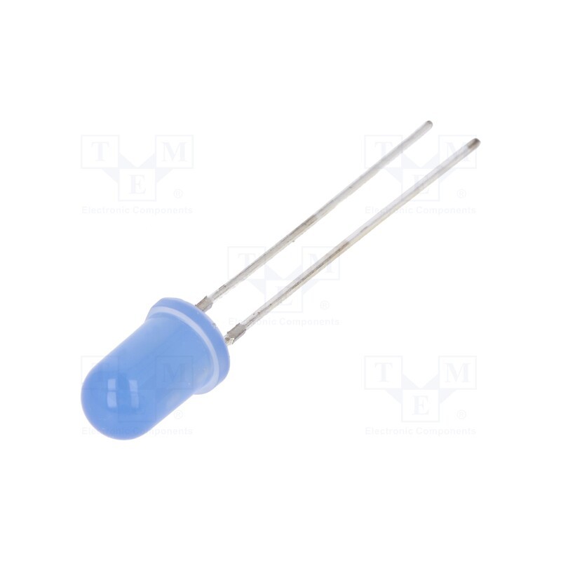 10 pcs : OSUB5144A-HI - LED, 5mm, blue, 330mcd, 40°, Front: convex, 2.9÷3.6V, No.of term: 2