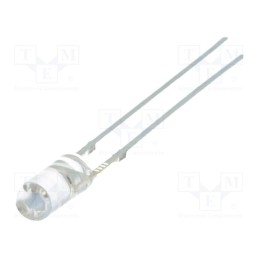 10 pcs : OSR5JA39B1B - LED, 3mm, red, 150÷220mcd, 110°, Front: flat, 1.8÷2.6V, No.of term: 2