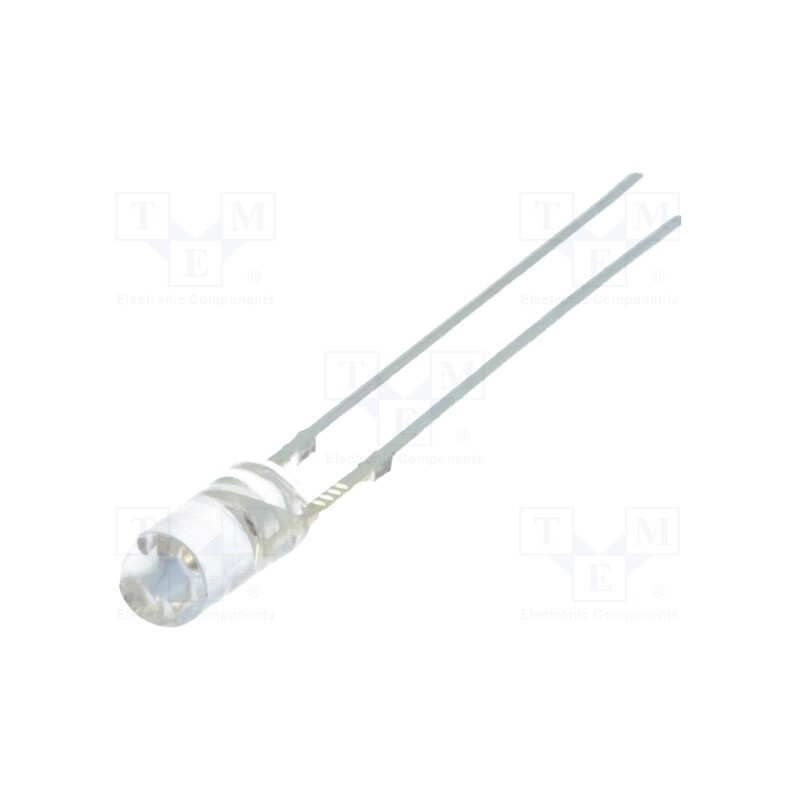 10 pcs : OSR5JA39B1B - LED, 3mm, red, 150÷220mcd, 110°, Front: flat, 1.8÷2.6V, No.of term: 2
