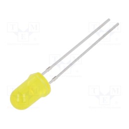 10 pcs : FYL-5013YD1C - LED, 5mm, yellow, 20÷40mcd, 30°, Front: convex, 1.7÷2.5V