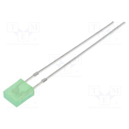 10 pcs : OSG8HA7YA4B - LED, rectangular, 2x4x5mm, yellow green, 68÷100mcd, 100°, 20mA