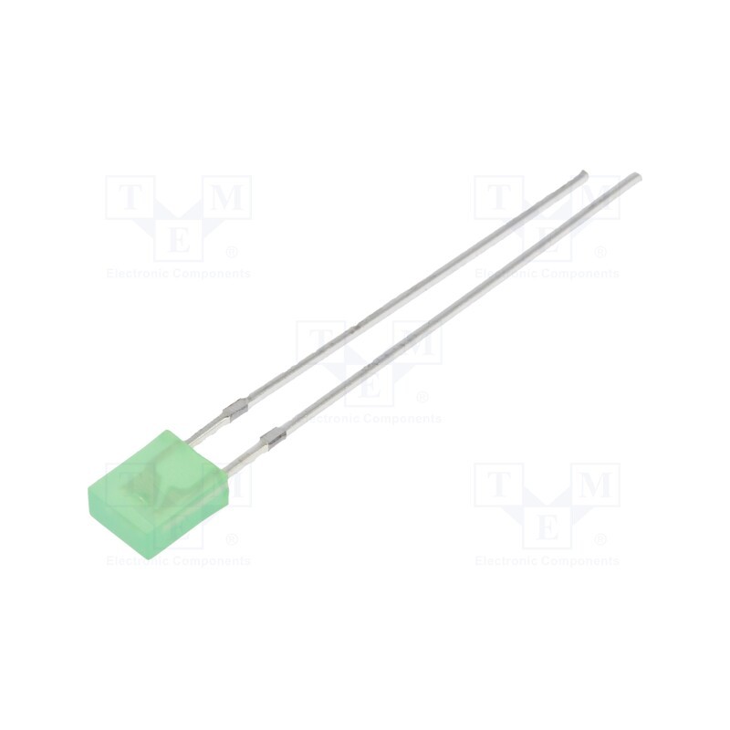 10 pcs : OSG8HA7YA4B - LED, rectangular, 2x4x5mm, yellow green, 68÷100mcd, 100°, 20mA