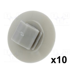 10 pcg : 71187 - Moulding clip, 10pcs, Iveco,Opel,Renault, polyamide, natural