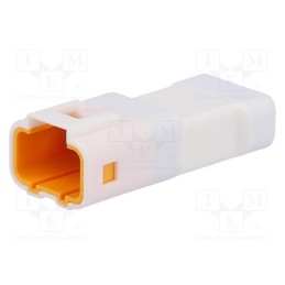 10 pcs : 04T-JWPF-VSLE-S - Plug, wire-wire, male, JWPF, 2mm, PIN: 4, w/o contacts, 100V, 3A, IPX7