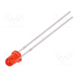 10 pcs : FYL-3014SRT1A - LED, 3mm, red, 200mcd, 30°, Front: convex, 1.7÷2.5V, No.of term: 2
