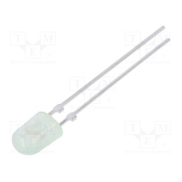 10 pcs : LL-544PGD2I-G5-2B-T - LED, oval, 5.2x3.8mm, green, 1700÷2900mcd, 110/40°, Front: convex