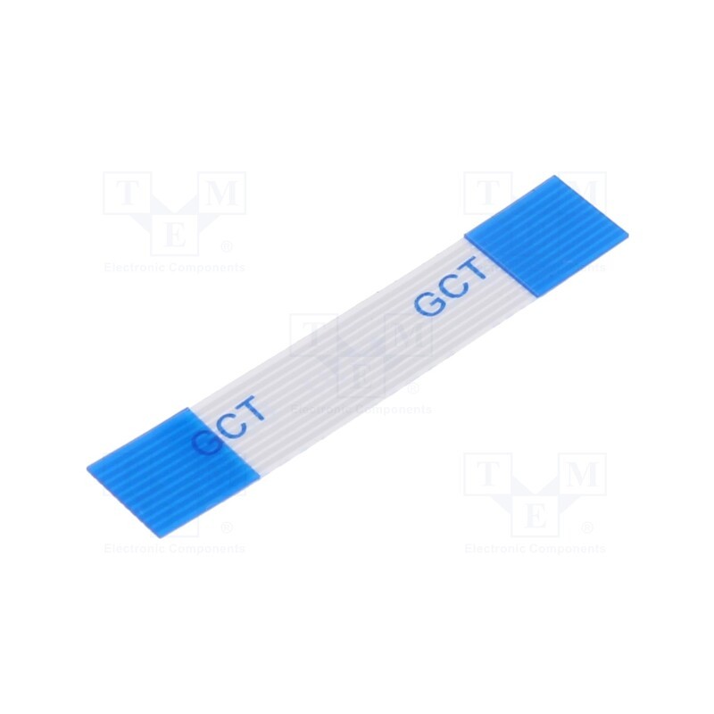 10 pcs : 05-10-A-0030-A-4-06-4-T - FFC cable, Cores: 10, Cable ph: 0.5mm, contacts on the same side