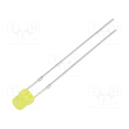 10 pcs : OSY5JA3PC4A - LED, 3mm, yellow, 100÷150mcd, 120°, Front: recessed, 1.8÷2.6V