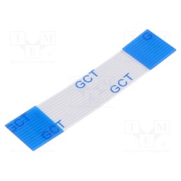 10 pcs : 05-12-A-0030-A-4-06-4-T - FFC cable, Cores: 12, Cable ph: 0.5mm, contacts on the same side