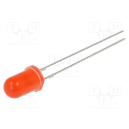 10 pcs : OSNR5134A-TM - LED, 5mm, red, 10÷15mcd, 30°, Front: convex, 1.8÷2.6V, No.of term: 2