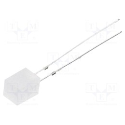 10 pcs : OSB5YU7NE2B - LED, square, 5x5x7mm, blue, 220÷330mcd, 140°, Front: flat, 30mA