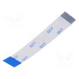 10 pcs : 05-16-D-0050-A-4-06-4-T - FFC cable, Cores: 16, Cable ph: 0.5mm, L: 50mm, 60V, Plating: tinned