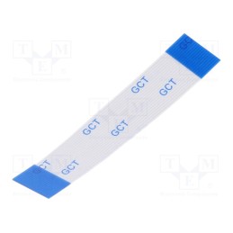 10 pcs : 05-18-A-0050-A-4-06-4-T - FFC cable, Cores: 18, Cable ph: 0.5mm, contacts on the same side