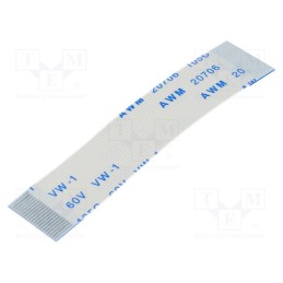 10 pcs : 05-20-A-0050-A-4-06-4-T - FFC cable, Cores: 20, Cable ph: 0.5mm, contacts on the same side