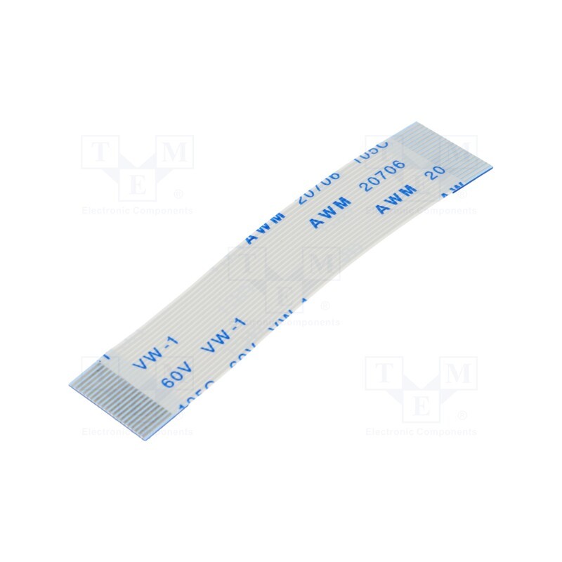 10 pcs : 05-20-A-0050-A-4-06-4-T - FFC cable, Cores: 20, Cable ph: 0.5mm, contacts on the same side