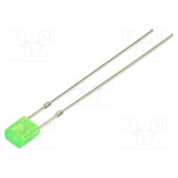 10 pcs : OSG8HA7BA4B - LED, rectangular, 3.2x3.2x4.15mm, yellow green, 68÷100mcd, 100°