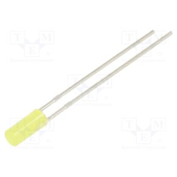 10 pcs : OSY5JA39B4B - LED, 3mm, yellow, 100÷150mcd, 110°, Front: flat, 2.1÷2.6V, -30÷85°C