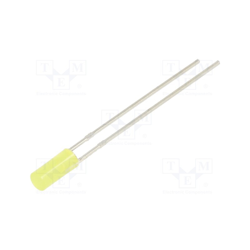 10 pcs : OSY5JA39B4B - LED, 3mm, yellow, 100÷150mcd, 110°, Front: flat, 2.1÷2.6V, -30÷85°C