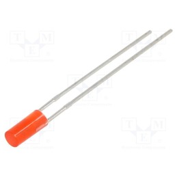 10 pcs : OSR5JA39B4B - LED, 3mm, red, 100÷150mcd, 110°, Front: flat, 2.1÷2.6V, No.of term: 2