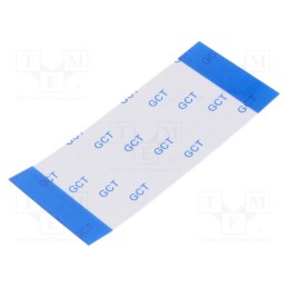 10 pcs : 05-40-A-0050-A-4-06-4-T - FFC cable, Cores: 40, Cable ph: 0.5mm, contacts on the same side